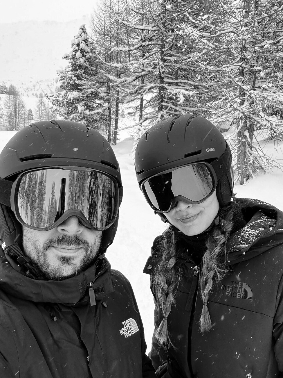 Júlia e Getúlio na neve
